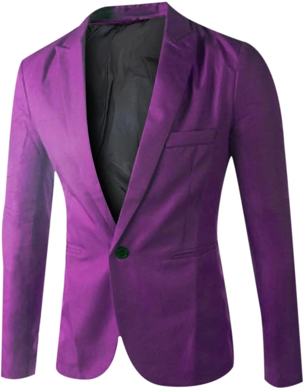 Men Casual Suit Blazer Jackets Lightweight Sports Coats One Button Casual Business Notched Lapel Slim Fit Daily Blazer