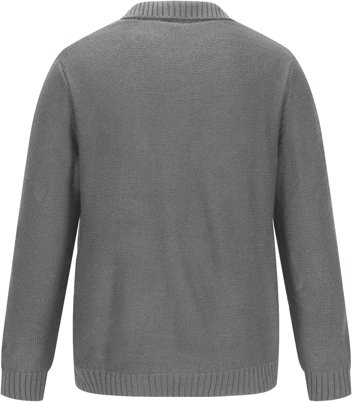 Men's Cable Knit Cardigan Button Down Open Front Cardigan Casual Long Sleeve Sweater Plus Size Knit Cardigan