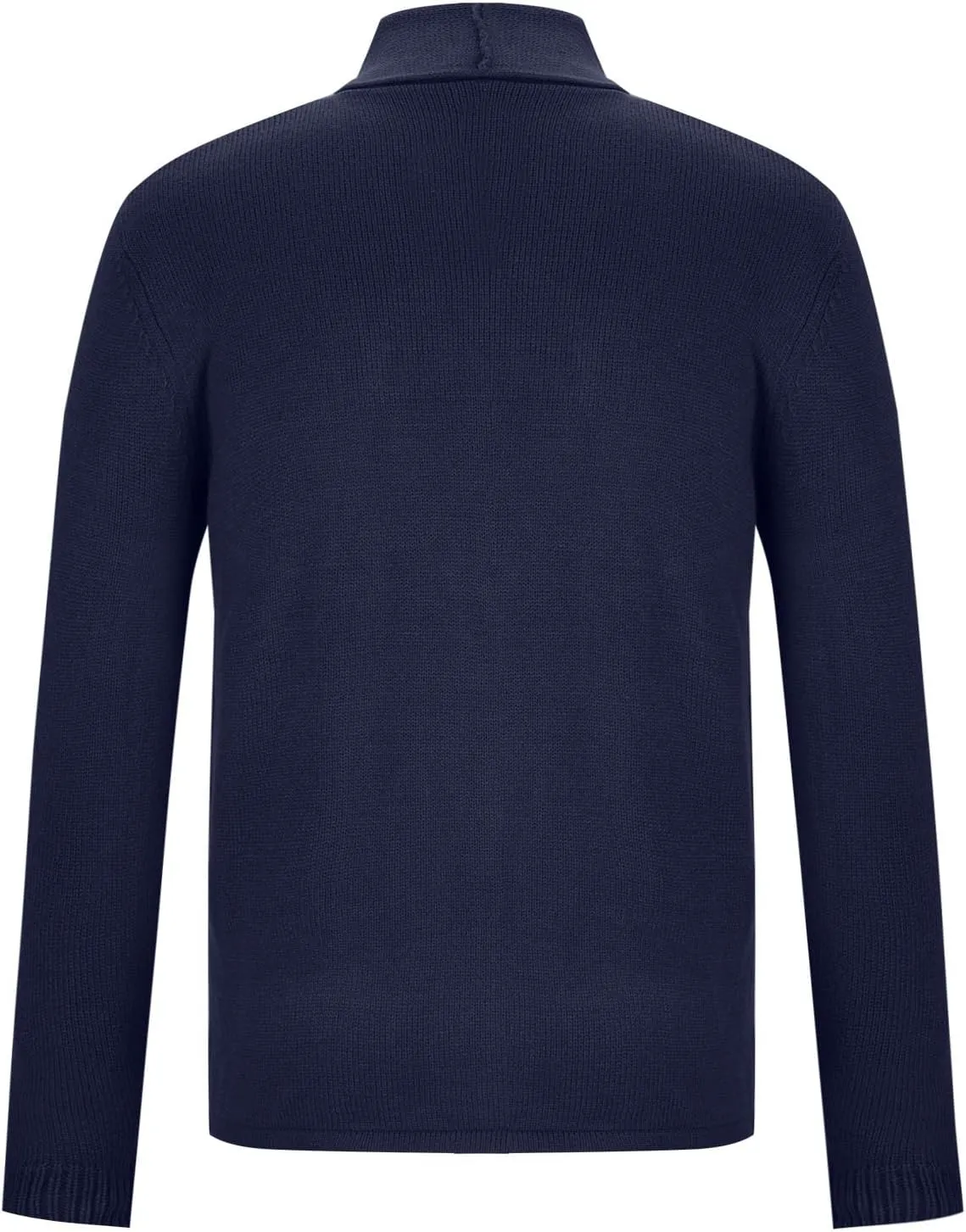 Mens Cardigan Sweater Lightweight Open Front Cardigan Button Down Knit Sweater Casual Long Sleeve Sweater with Pocket