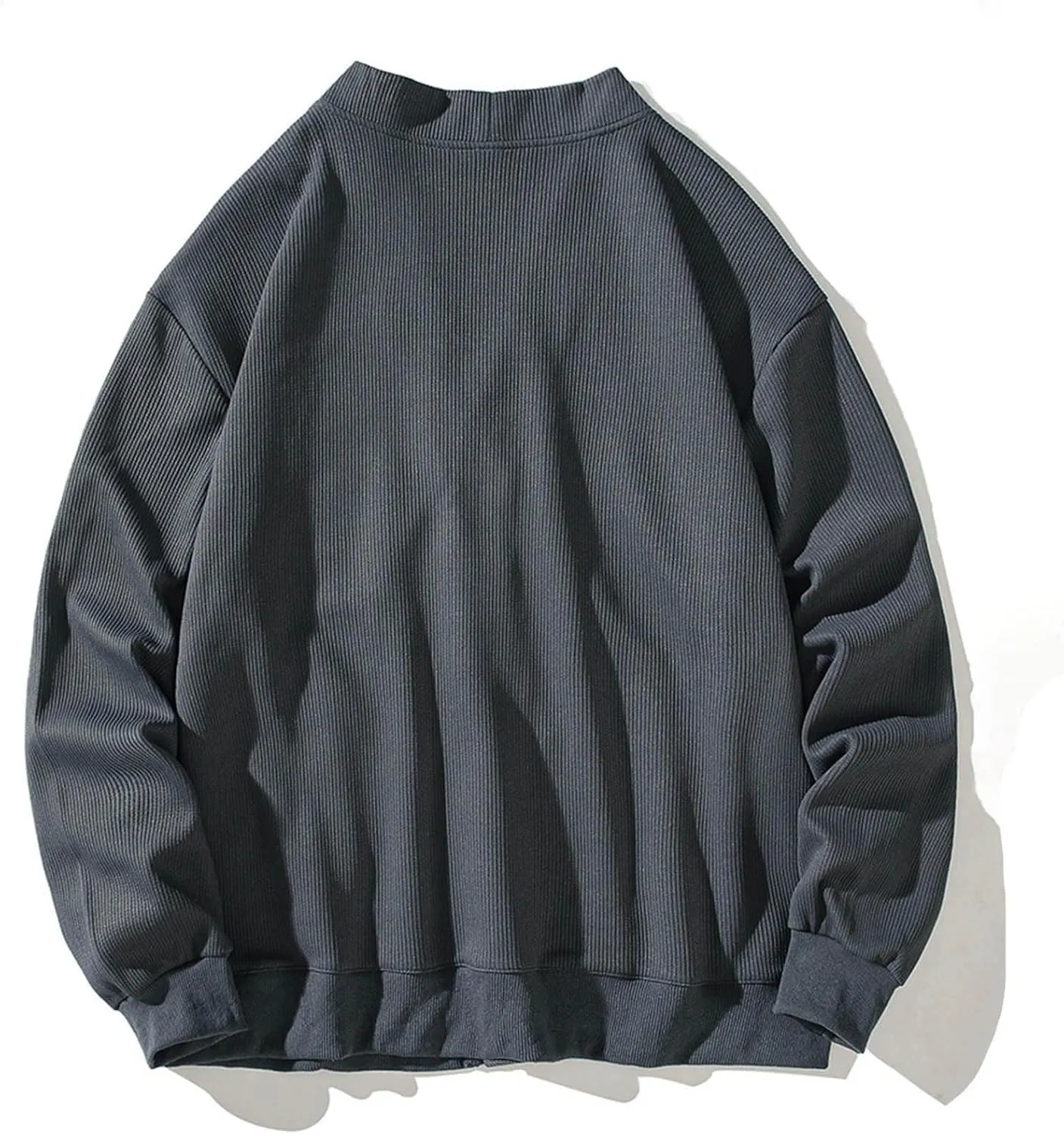 Mens Cardigan Sweater V Neck Button Down Sweater Lightweight Open Front Sweater Plus Size Knit Sweaters with Pockets