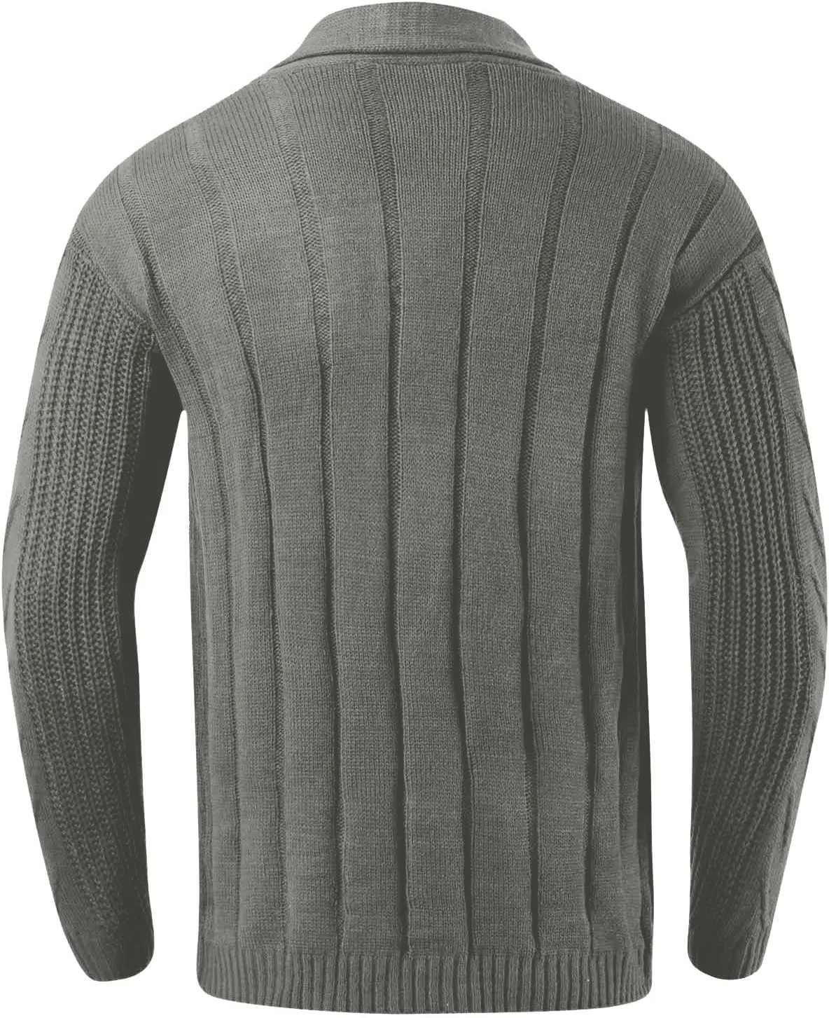 Men's Cashmere Sweaters, Mens Cable Knit Cardigan Sweater Shawl Collar Loose Fit Long Sleeve Casual Cardigans