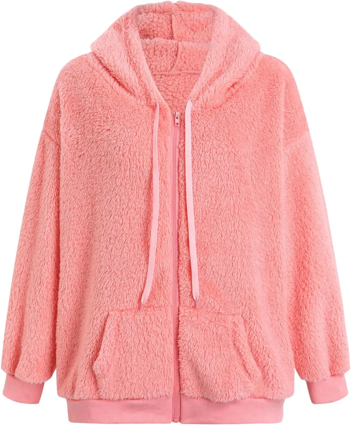 Men's Cashmere Sweaters, Men's Full Zip Fleece Flannel Jackets Shirt Cotton Hoodies Soft Warm Coat for Men with Hood