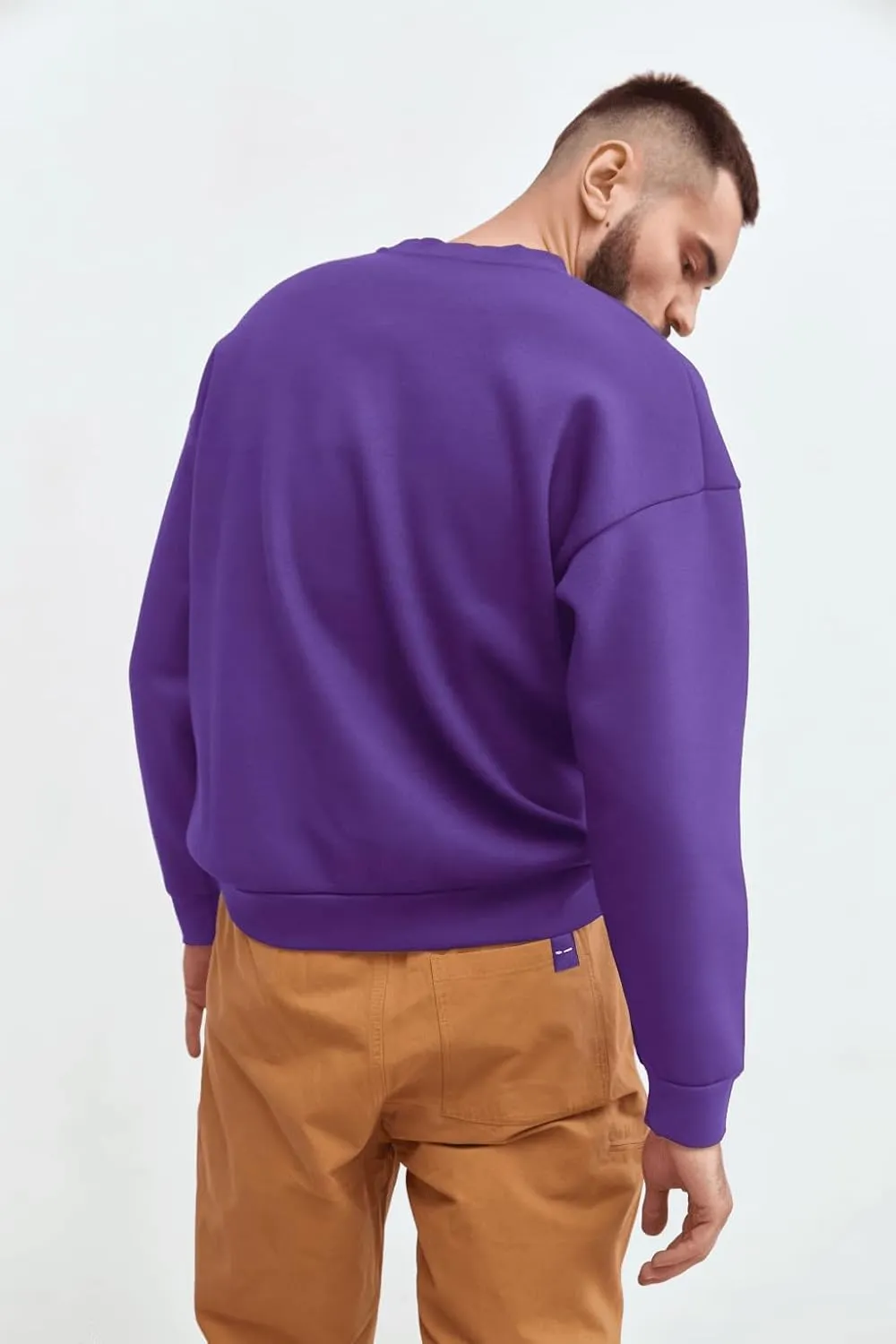 Men'S Crewneck Sweatshirt Long Sleeve Baggy Sweatshirts Lightweight Crew Neck Pullover