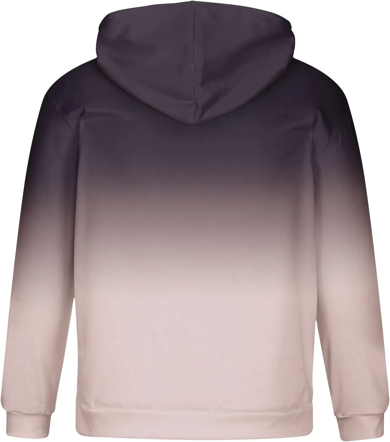 Men's Fashion Hoodies & Sweatshirts Casual Gradient Color Graphic Tee Shirts Long Sleeve Pullover Shirts With Pockets