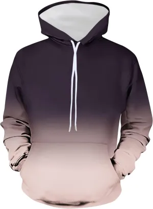 Men's Fashion Hoodies & Sweatshirts Casual Gradient Color Graphic Tee Shirts Long Sleeve Pullover Shirts With Pockets