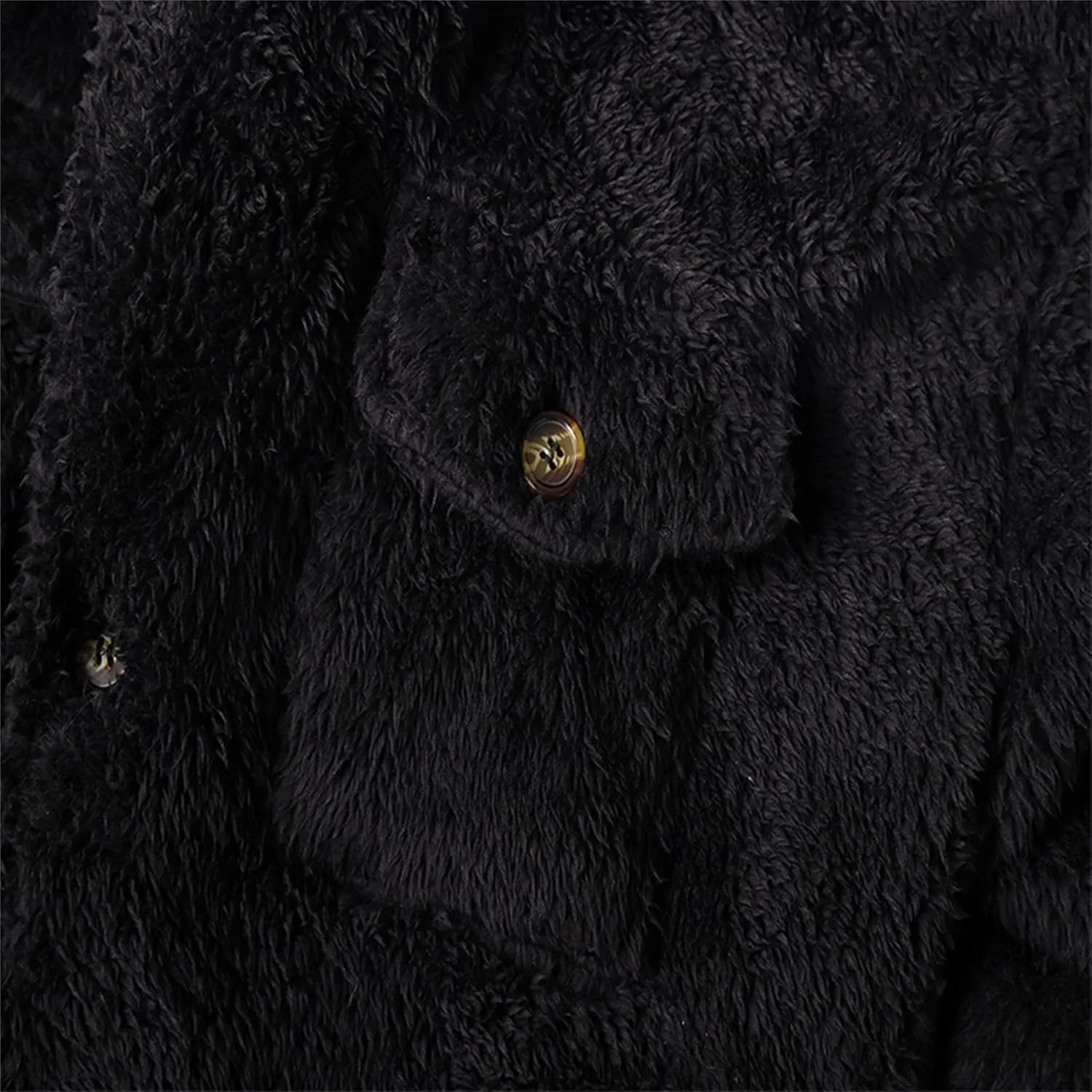 Mens Fuzzy Sherpa Cardigan Winter Fleece Open Front Coats Button Down Thermal Thick Warm Outwear Sweatshirt