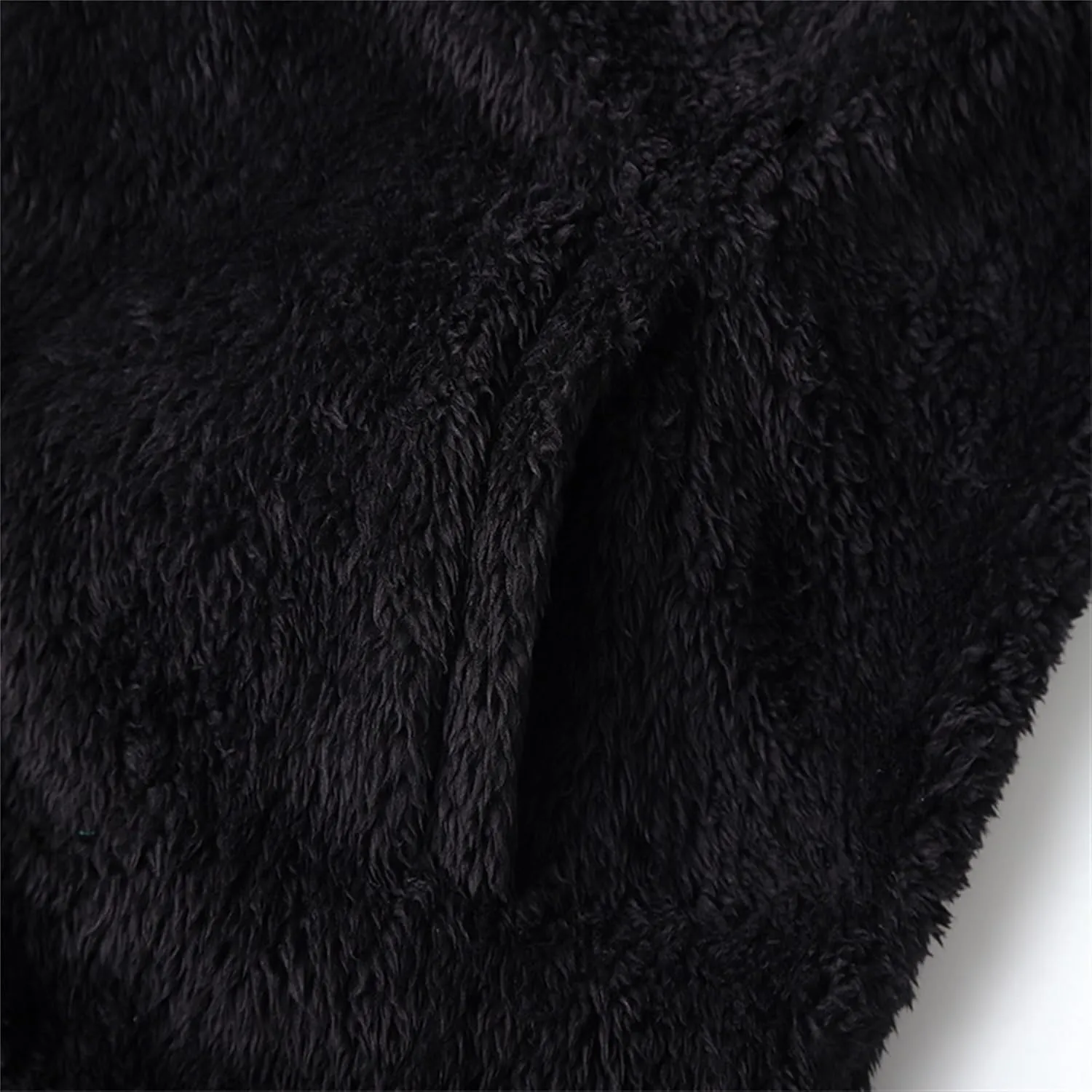 Mens Fuzzy Sherpa Cardigan Winter Fleece Open Front Coats Button Down Thermal Thick Warm Outwear Sweatshirt