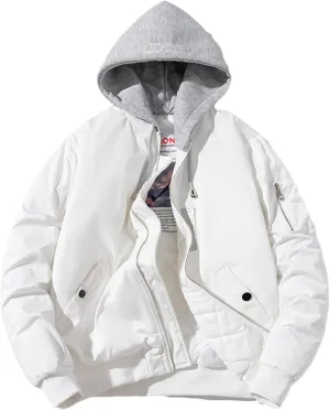 Mens Hooded Puffer Jacket Winter Plus Size Down Coat Outwear Thick Warm Padded Snow Coat Parkas Outdoor Puffy Jacket