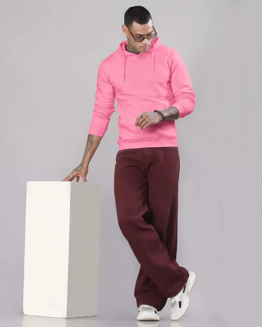 Men's Hoodies Pullover Hooded Sweatshirt