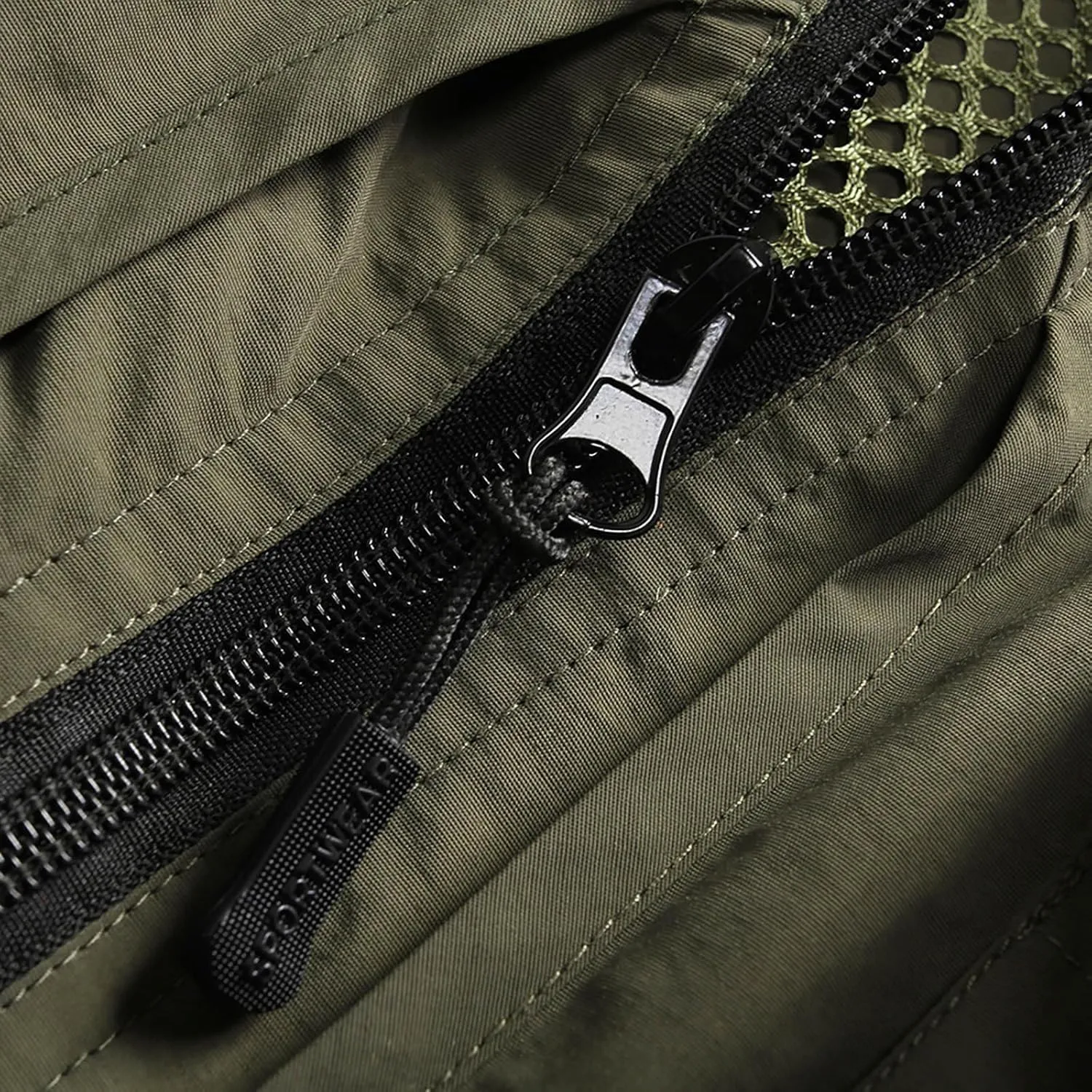 Men's Lightweight Quick Dry Multi Pockets Hooded Cargo Vest Outdoor Utility Fishing Photo Safari Work Travel Vest Jacket