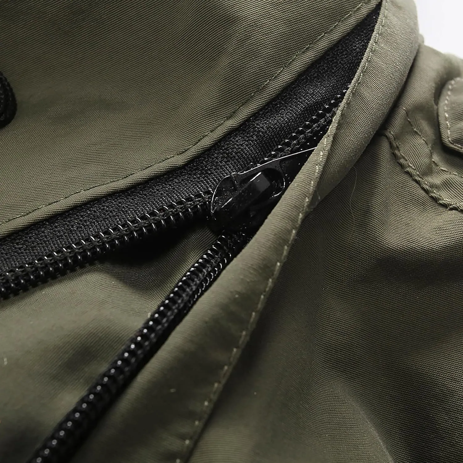 Men's Lightweight Quick Dry Multi Pockets Hooded Cargo Vest Outdoor Utility Fishing Photo Safari Work Travel Vest Jacket