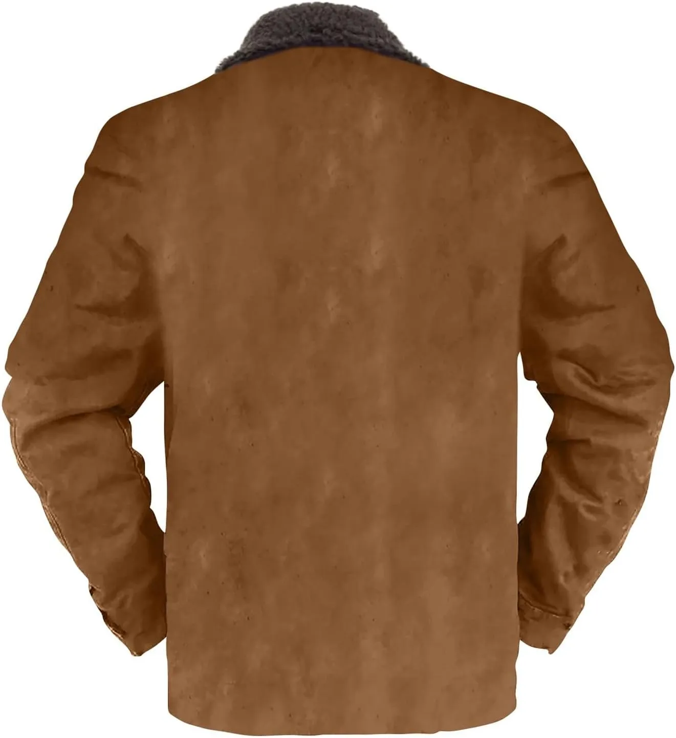 Mens Sherpa Lined Jacket Full Zip Military Heavyweight Fleece Jackets Winter Active Work Jackets Warm Coat for Men