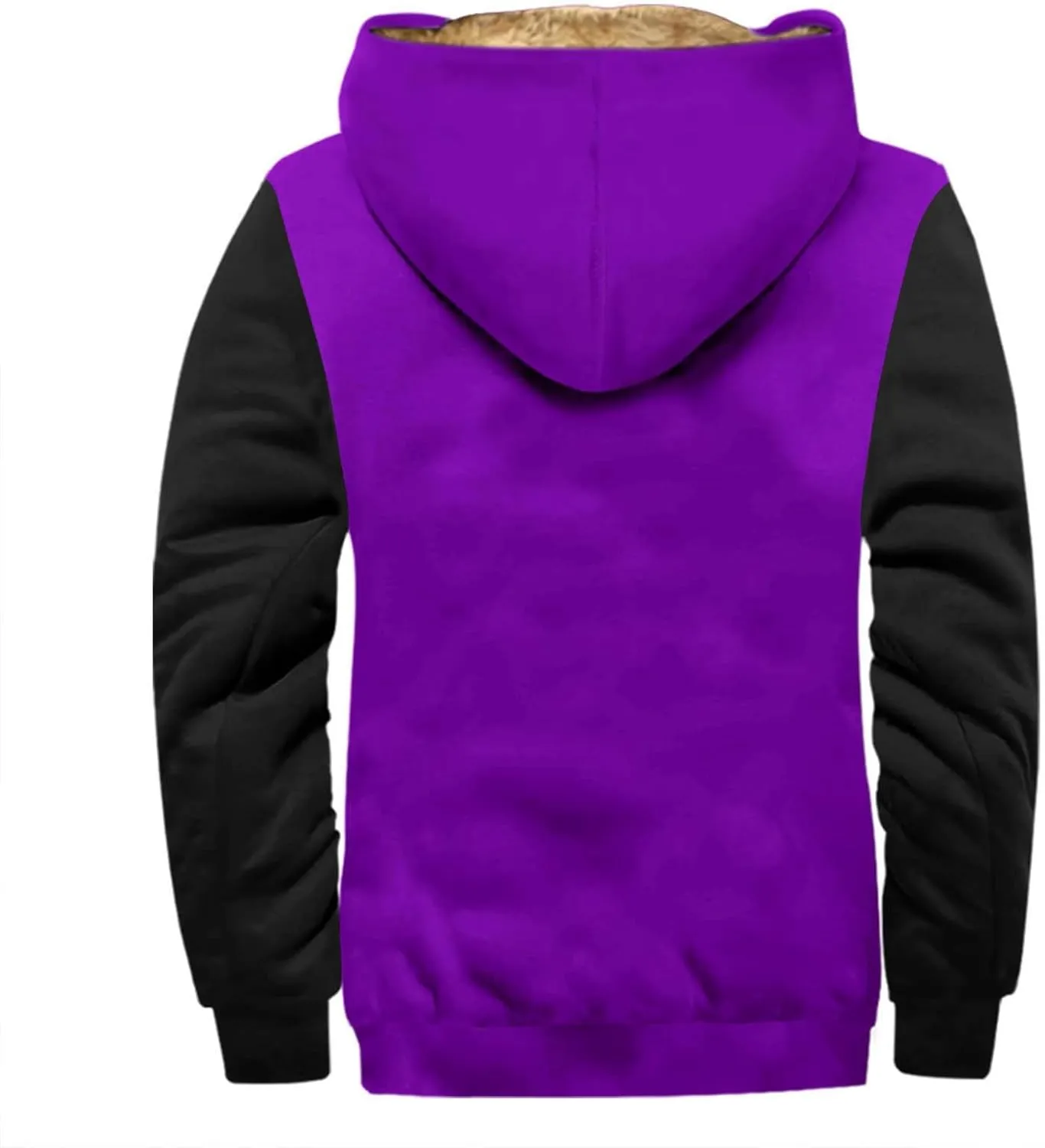 Mens Vintage Fleece Jacket Sherpa Lined Winter Coats Winter Warm Cozy Outerwear Windbreaker Casual Hoodies Hooded