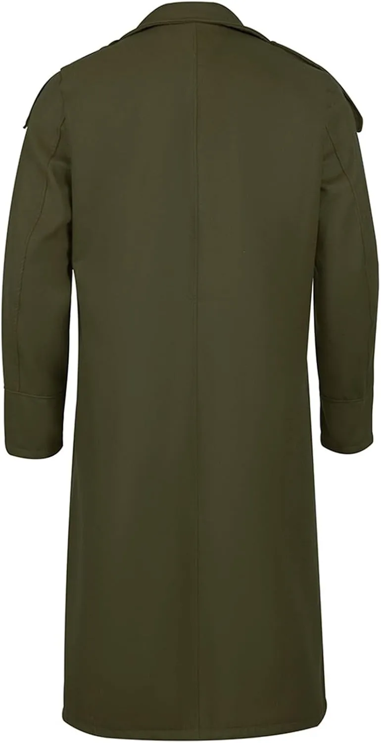 Men's Warm Single Breasted Peacoat Slim Fit Trench Winter Overcoat with Pockets