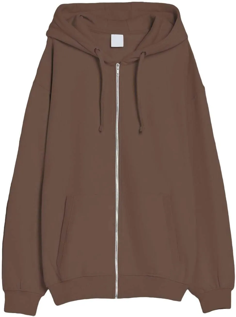 Men's Zip Up Hoodie Loose Fit Long Sleeve Sweatshirts Full Zip Drawstring Casual Lightweight Jacket With Pockets