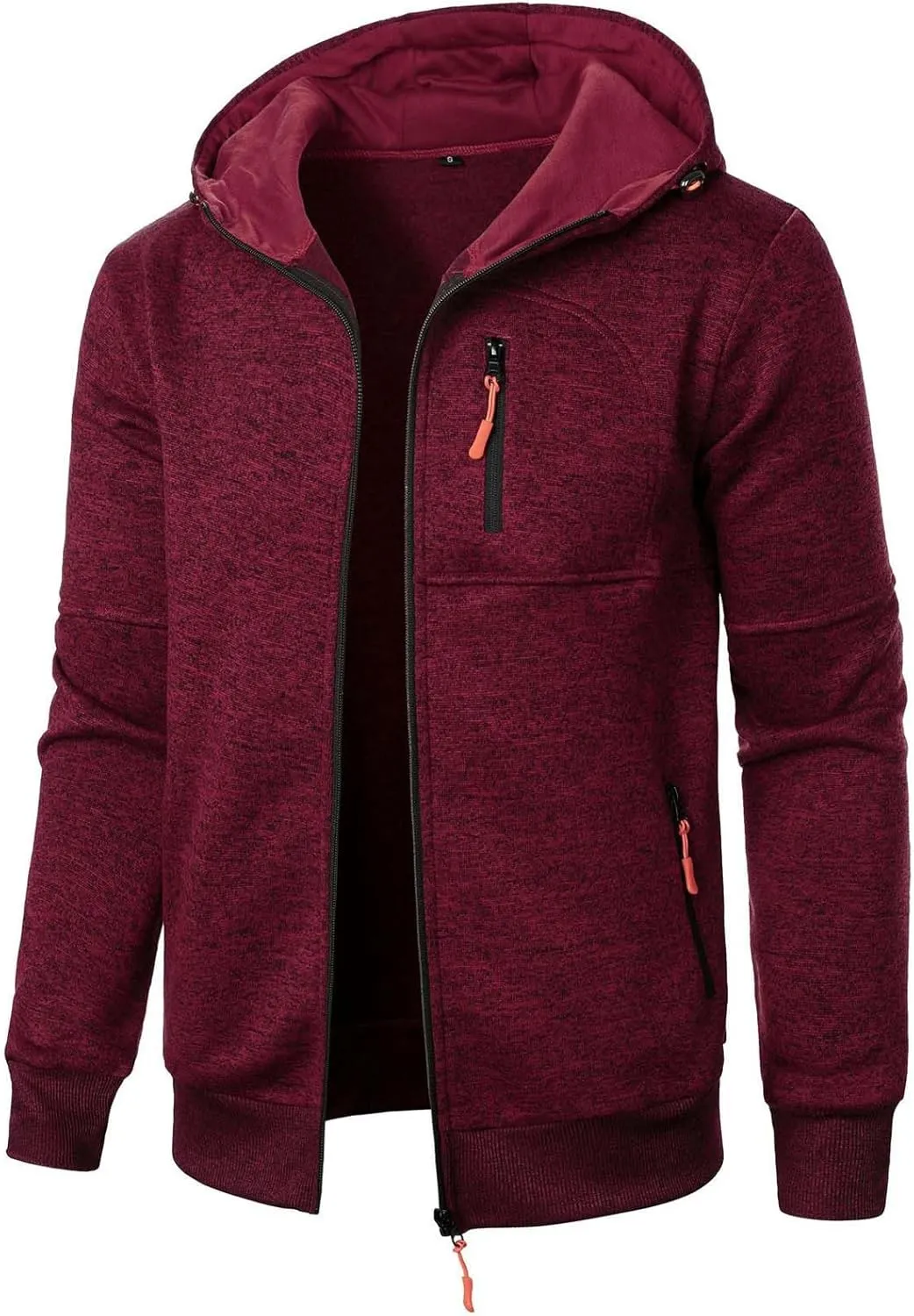 Mens Zip Up Hoodie Mens Lightweight Hoodie Full Zip Fashion Sweatshirt with Pockets Casual Men's Hoodies Pullover