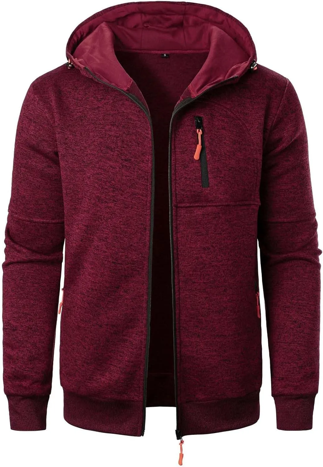 Mens Zip Up Hoodie Mens Lightweight Hoodie Full Zip Fashion Sweatshirt with Pockets Casual Men's Hoodies Pullover