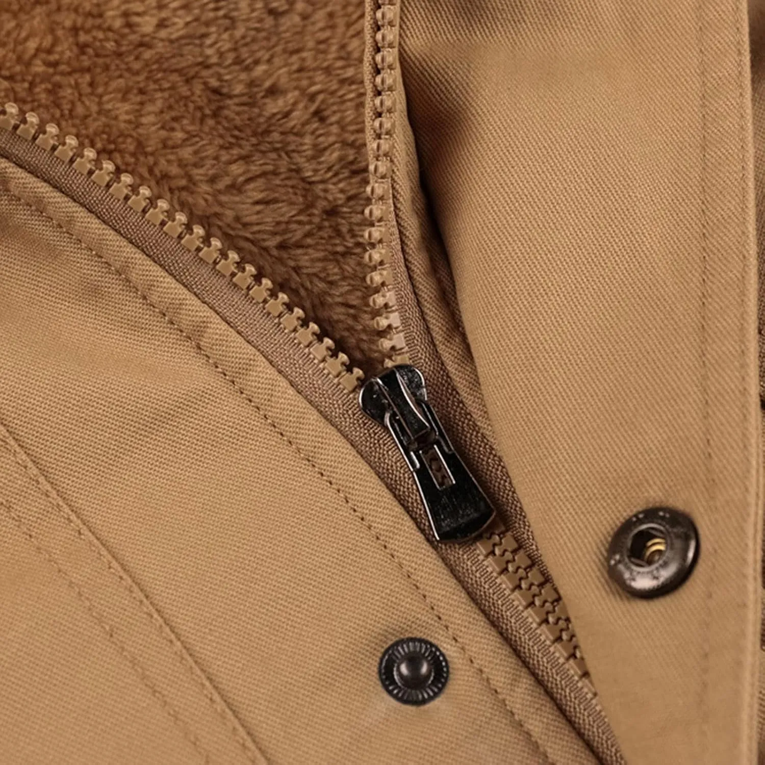 Military Jackets for Men Heavyweight Thicken Thermal Fleece Lined Bomber Jacket Detachable Pockets Outdoor Cotton Coats