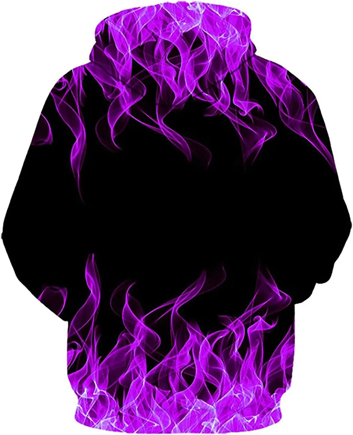 Muscularfit 5xl Mens Hoodies Big and Tall Drawstring Causal Long Sleeve 3D Flame Print Graphic Pullover Crewneck Sweatshirts