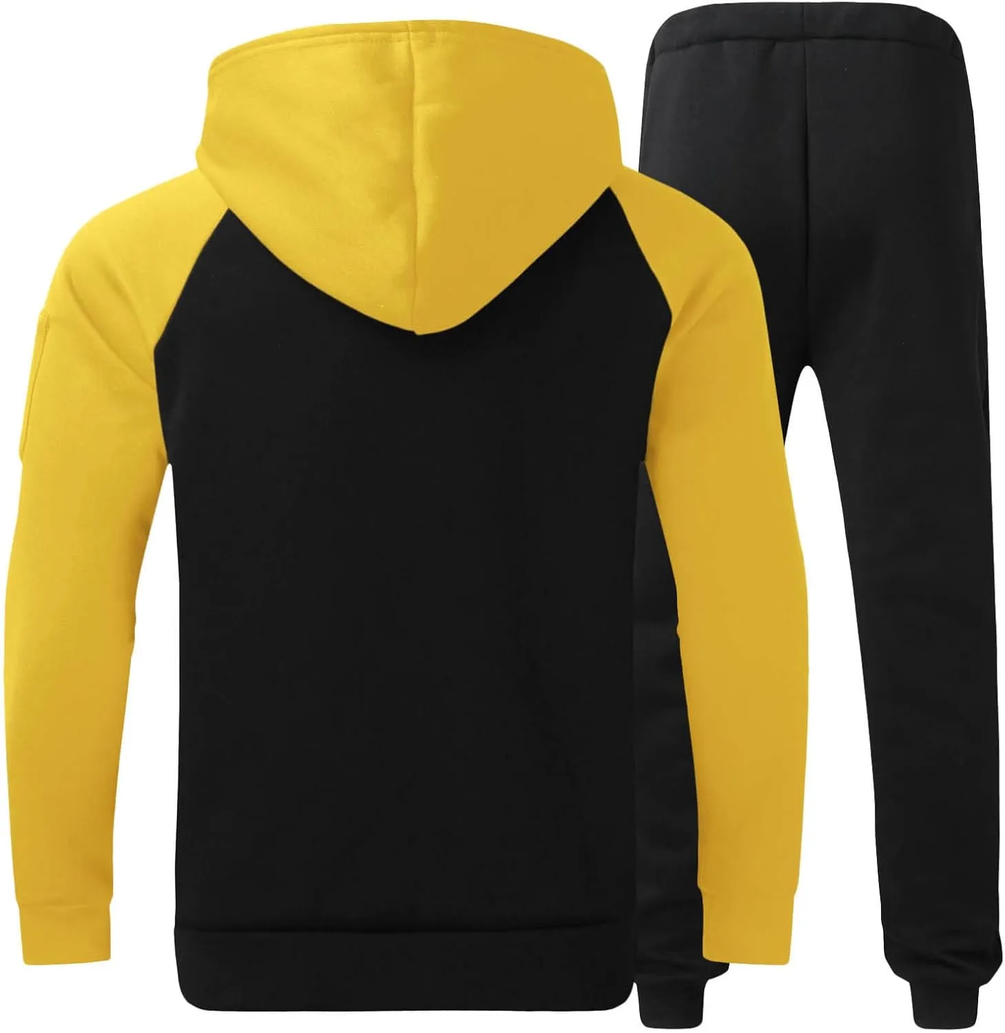Muscularfit Mens Big and Tall Hoodies Pullover Color Block Long Sleeve Gym Workout Hoodies Casual Lightweight Sweatshirt 2023