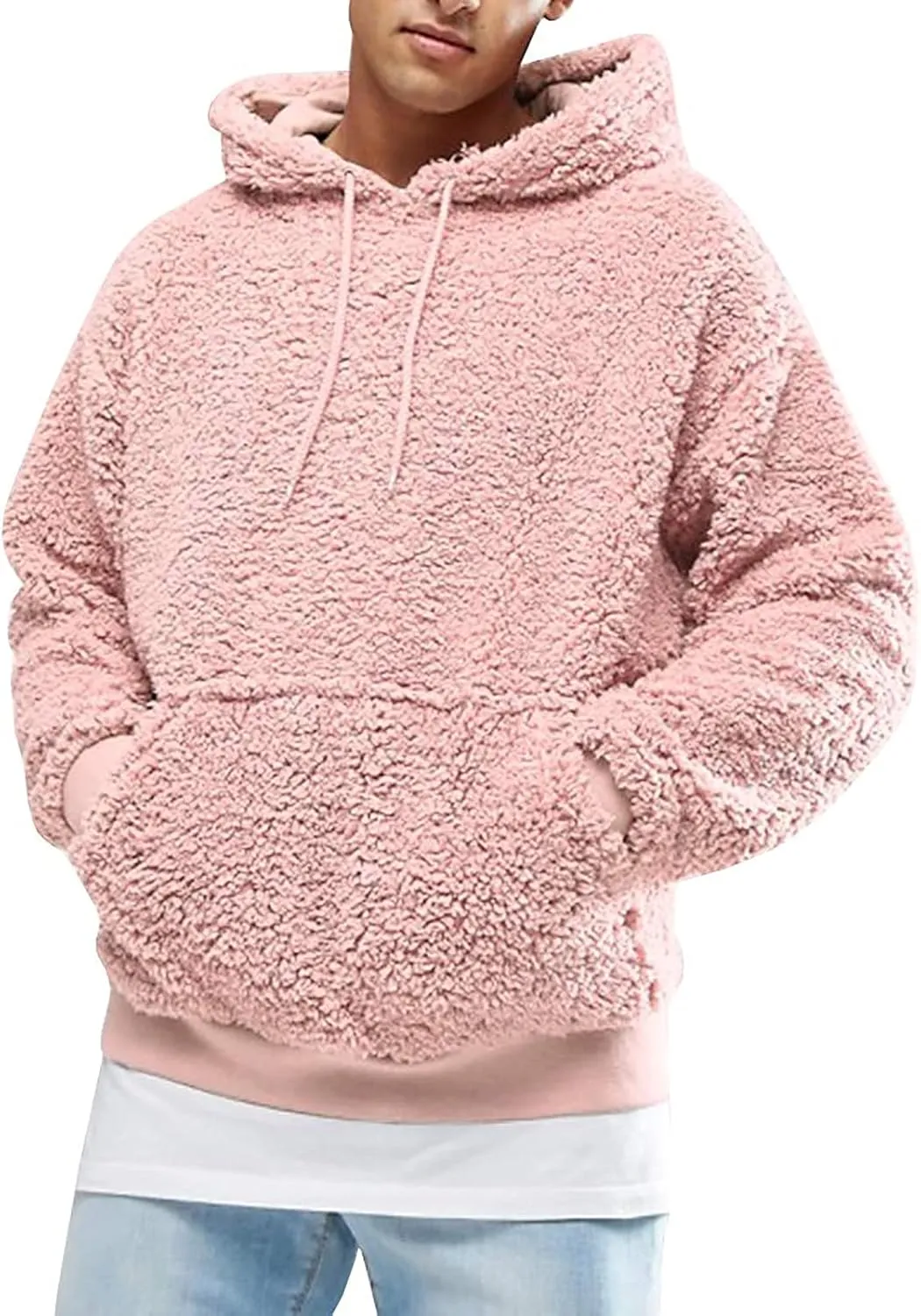 Muscularfit Men's Hoodies & Sweatshirts Casual Long Sleeve Plush and Fleece Hooded Sweater Fashion Fall Winter Pullover Coat