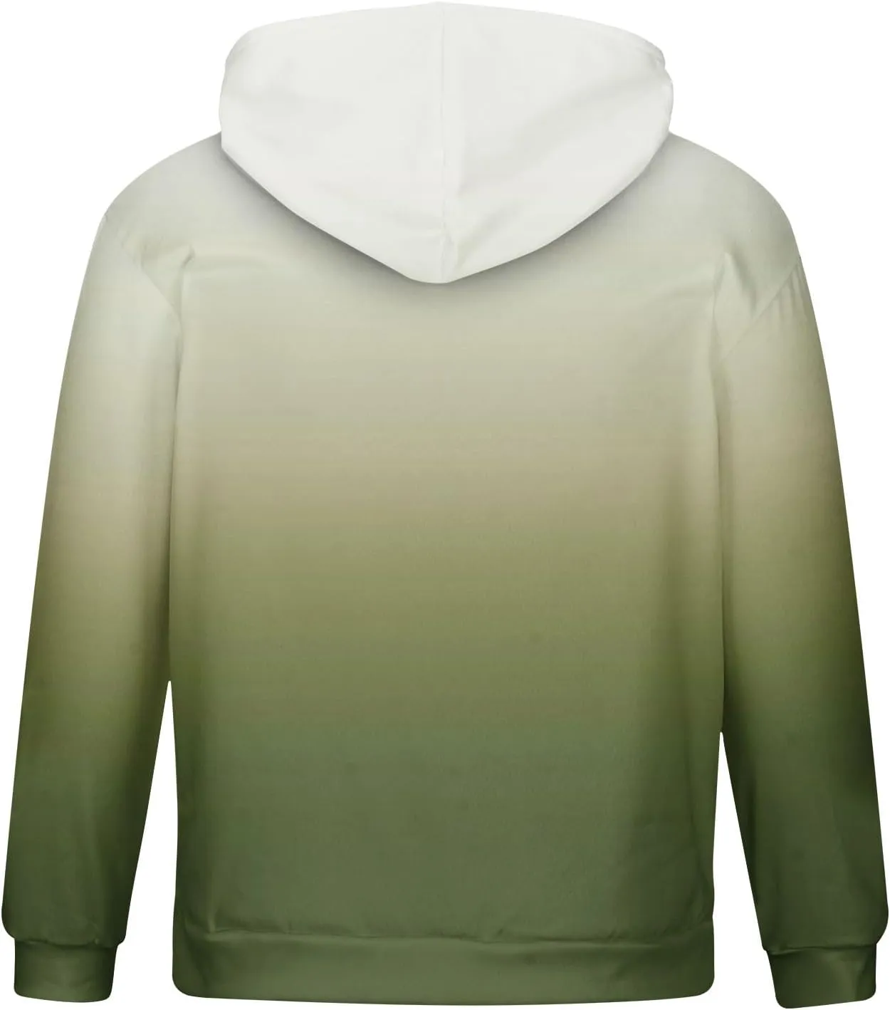 Muscularfit Sweatshirts for Men Big and Tall Long Sleeve Drawstring Hooded Pullover Casual Gradient Color Hoodies With Pocket