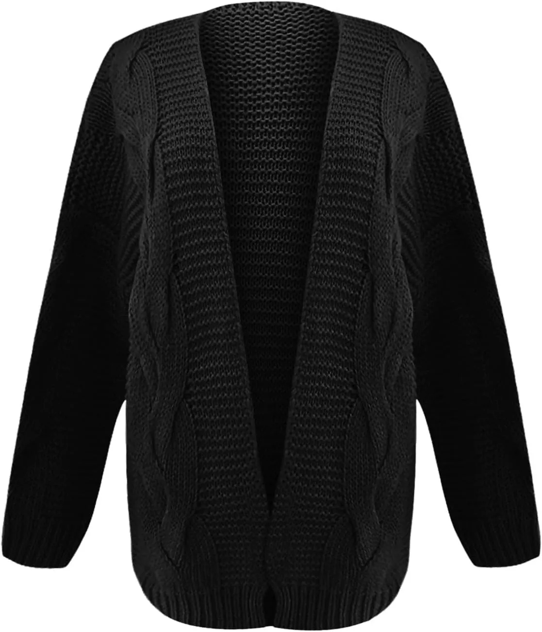Oversized Cardigan for Women 2023 Long Sleeve Open Front Chunky Cable Knit Sweaters Loose Fit Slouchy Casual Cardigans