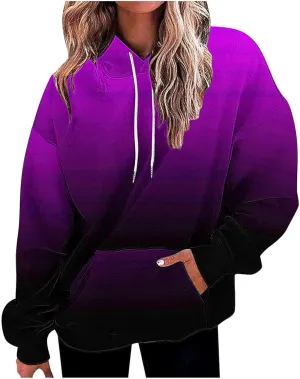 Oversized Hoodies For Women Long Sleeve Drawstring Pullover Sweatshirts Fashion Casual Sweaters Winter Outfits 2024