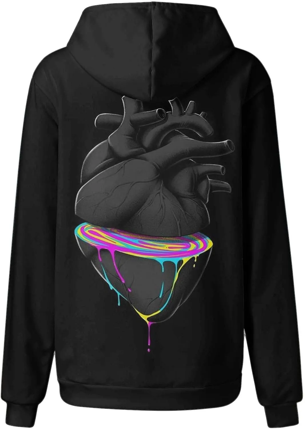 Oversized Hoodies For Women,2024 Fall Trendy Print Graphic Hoodies Casual Pullover Tops Long Sleeve Y2K Sweatshirt