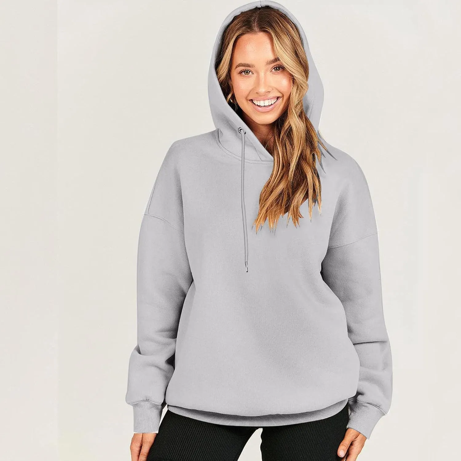 Oversized Long Sleeve Hoodies Sweatshirts For Women 2023 Trendy Fall Outfits Casual Hooded Pullover Tops With Hood