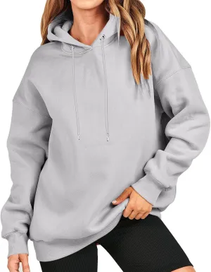 Oversized Long Sleeve Hoodies Sweatshirts For Women 2023 Trendy Fall Outfits Casual Hooded Pullover Tops With Hood