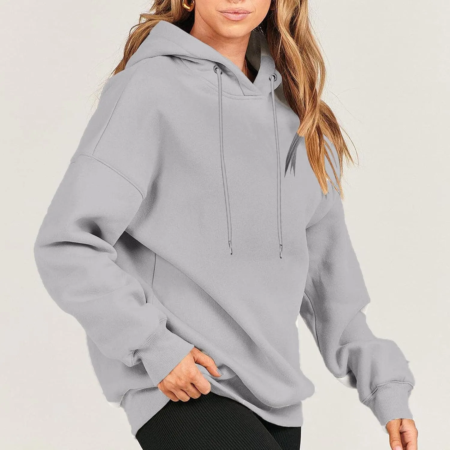 Oversized Long Sleeve Hoodies Sweatshirts For Women 2023 Trendy Fall Outfits Casual Hooded Pullover Tops With Hood