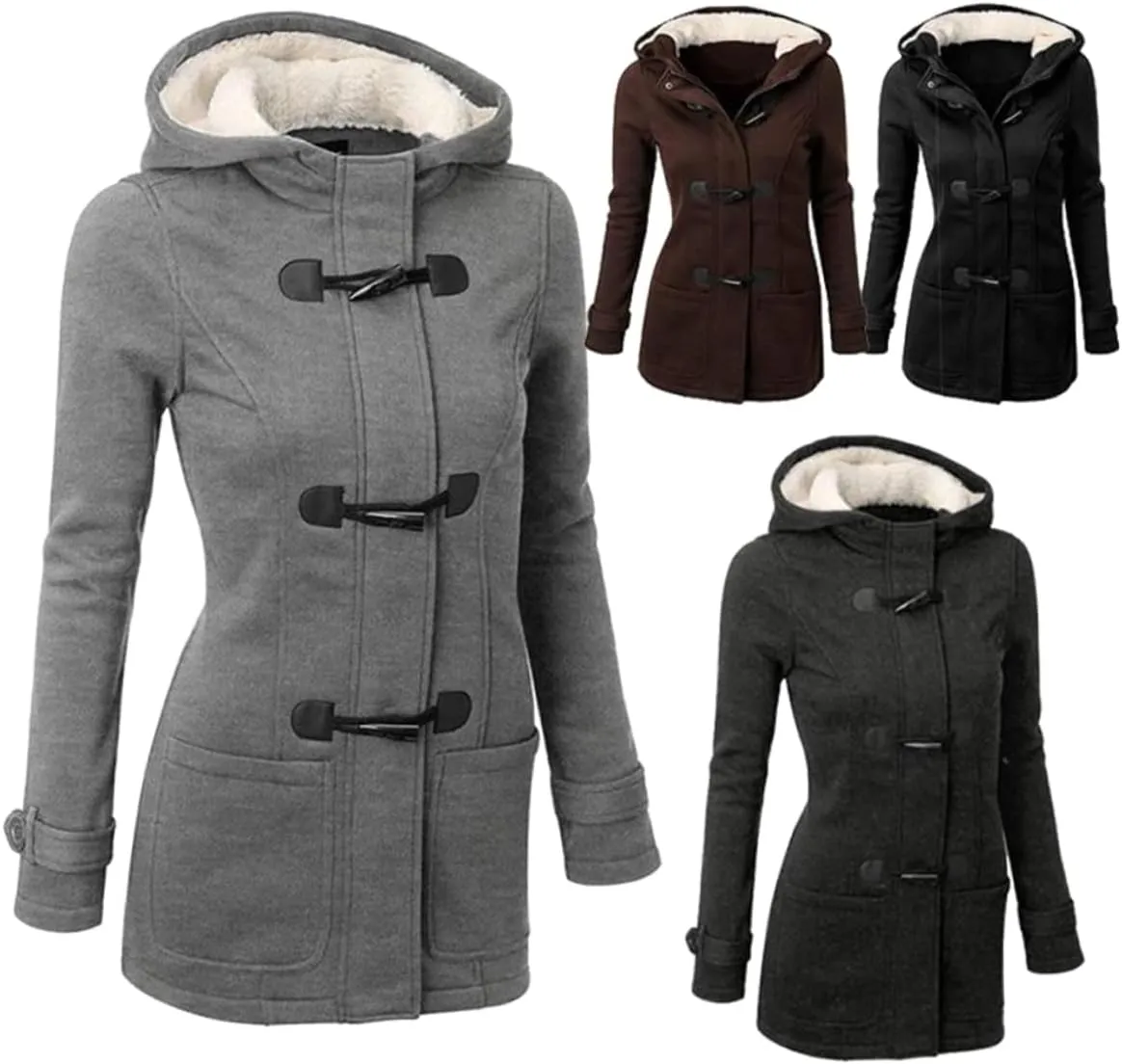 Pea Coats for Women Long Pea Coat Pea Jacket Wool Pea Coat