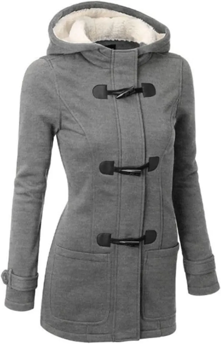 Pea Coats for Women Pea Jacket Long Pea Coat Wool Pea Coat Leather Buckle Classic