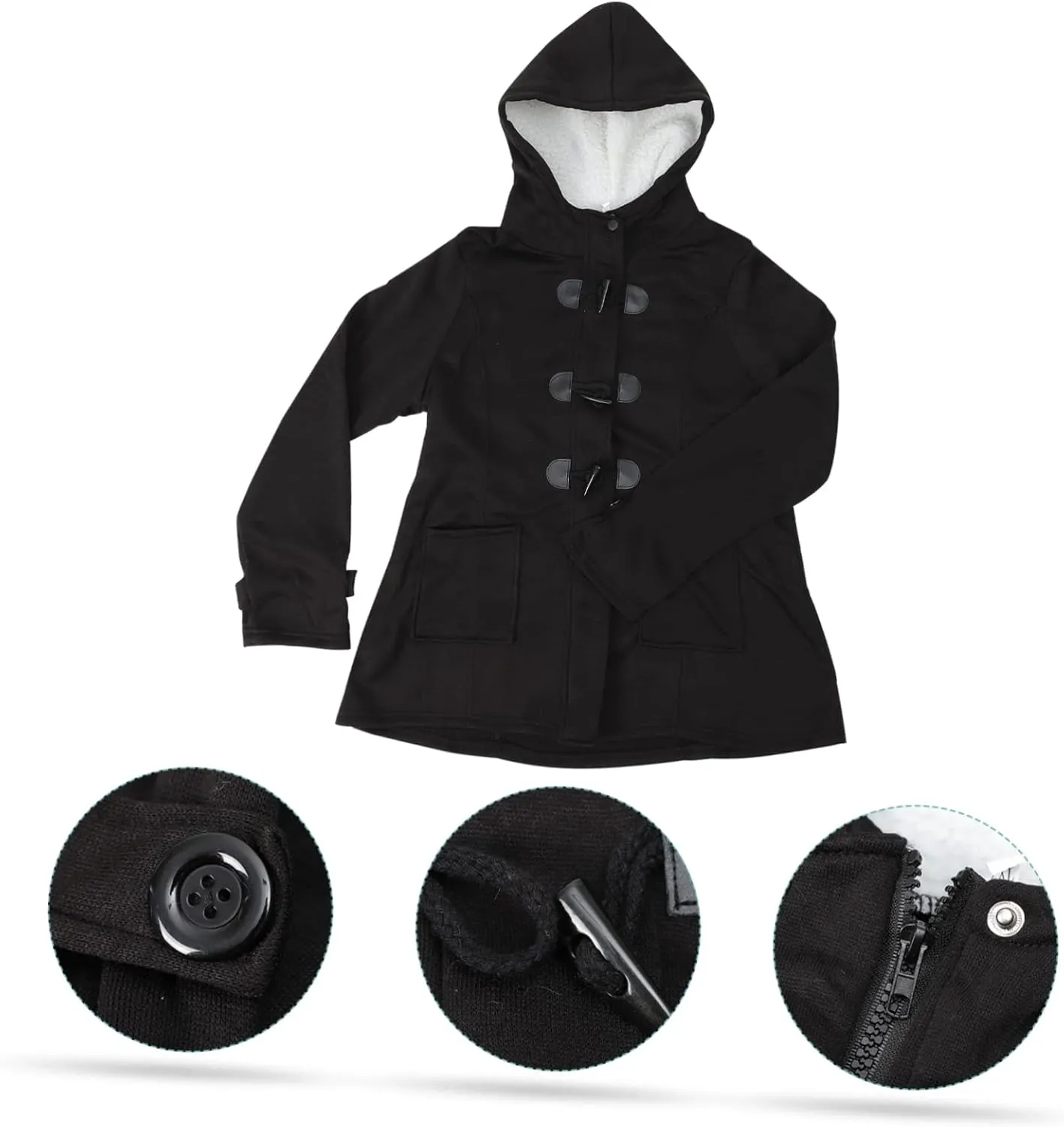 Pea Jacket Peas Pea Coats for Women Wool Pea Coat Cotton Coat Long