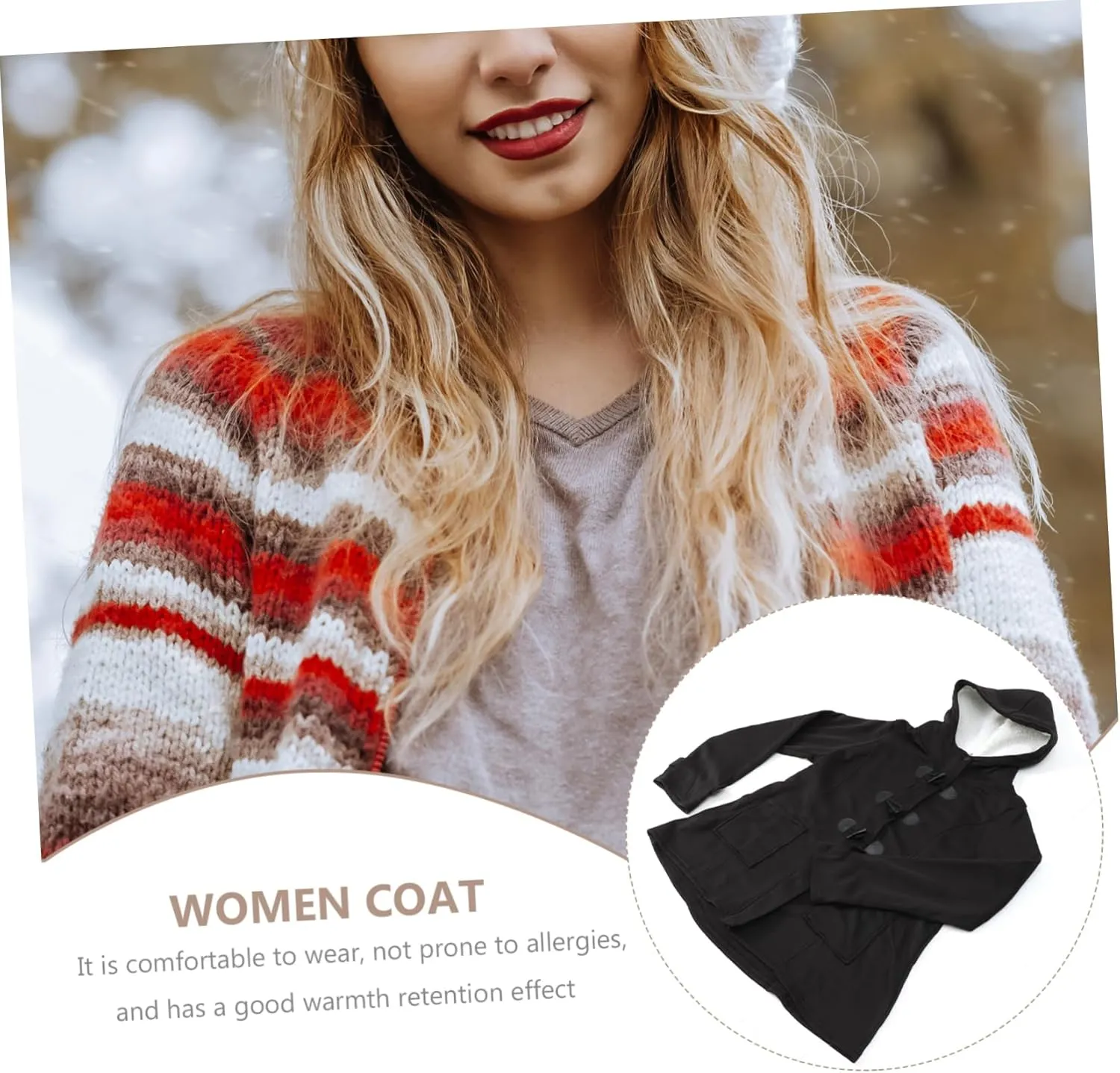 Pea Jacket Peas Pea Coats for Women Wool Pea Coat Cotton Coat Long