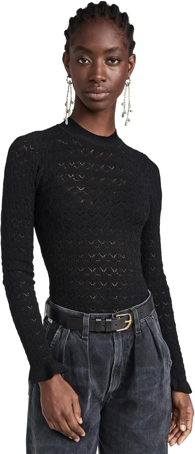 Sea Women's Rue Fine Knit Gauge Knit High Neck Sweater