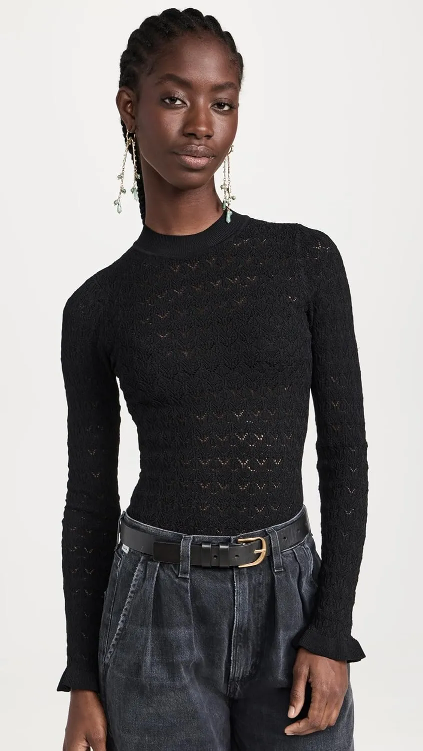 Sea Women's Rue Fine Knit Gauge Knit High Neck Sweater