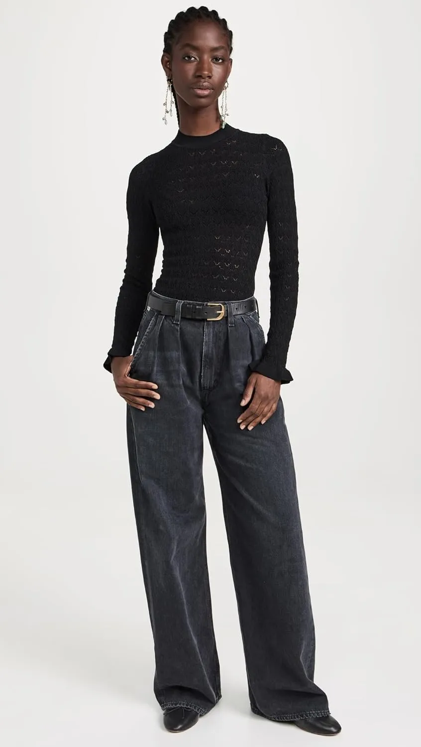 Sea Women's Rue Fine Knit Gauge Knit High Neck Sweater