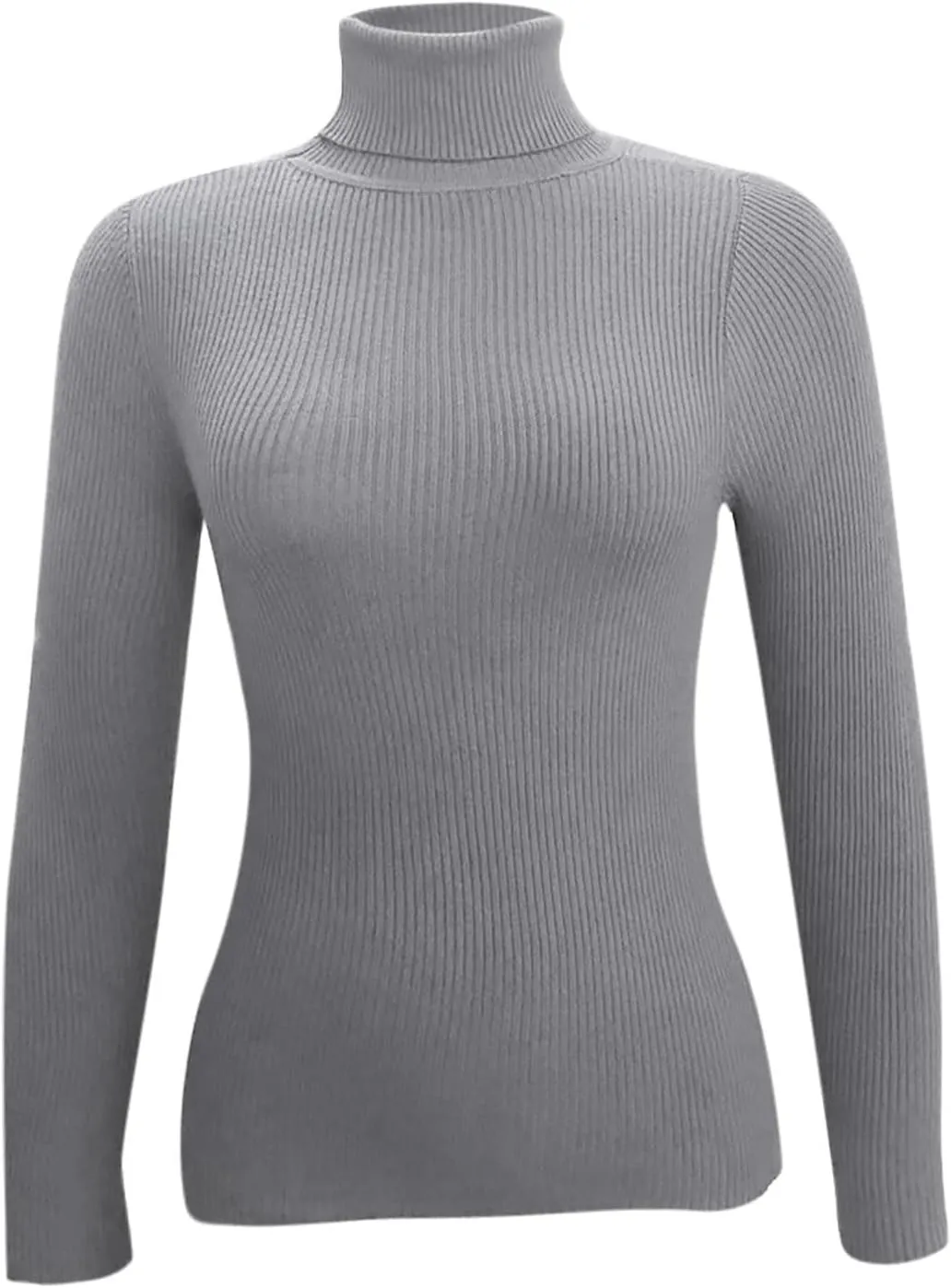 Short Slim Fit Sweater Women Turtle Neck Knit Top Lightweight Warm Sweater Long Sleeve Undershirt Top