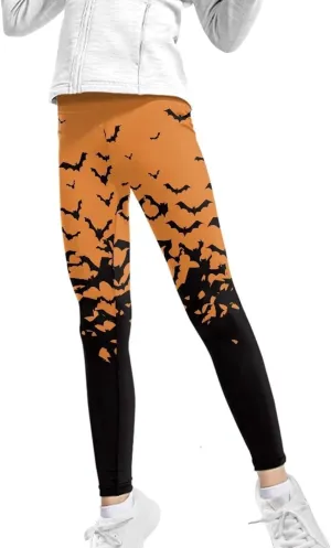 Showudesigns Cute Leggings Girls 4-13 Years High Waist Pants Cozy