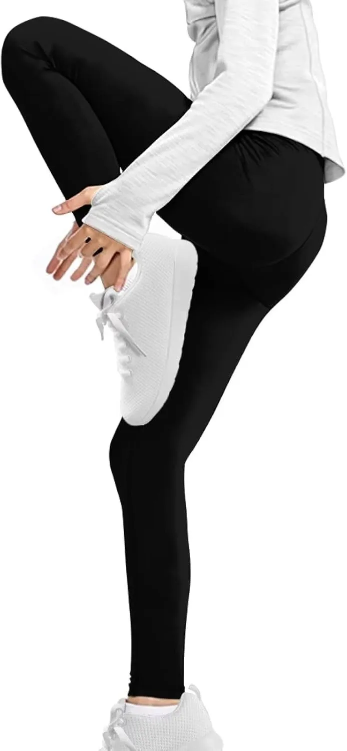 Showudesigns Cute Leggings Girls 4-13 Years High Waist Pants Cozy