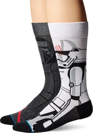 Star Wars Men's Disturbance Crew Sock, Grey, L