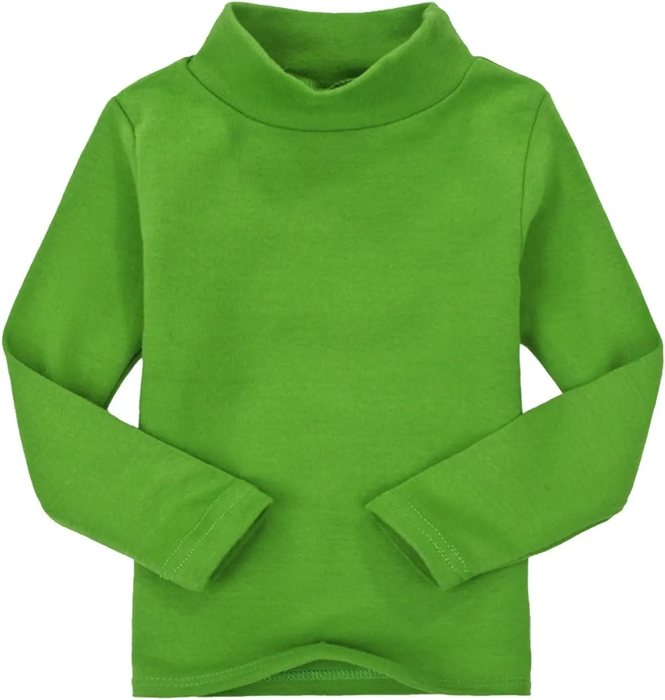 Toddler Baby Little Girls Turtleneck T Shirt Top Basic Solid Long Sleeve Color Blouse Children Girls Clothes Winter