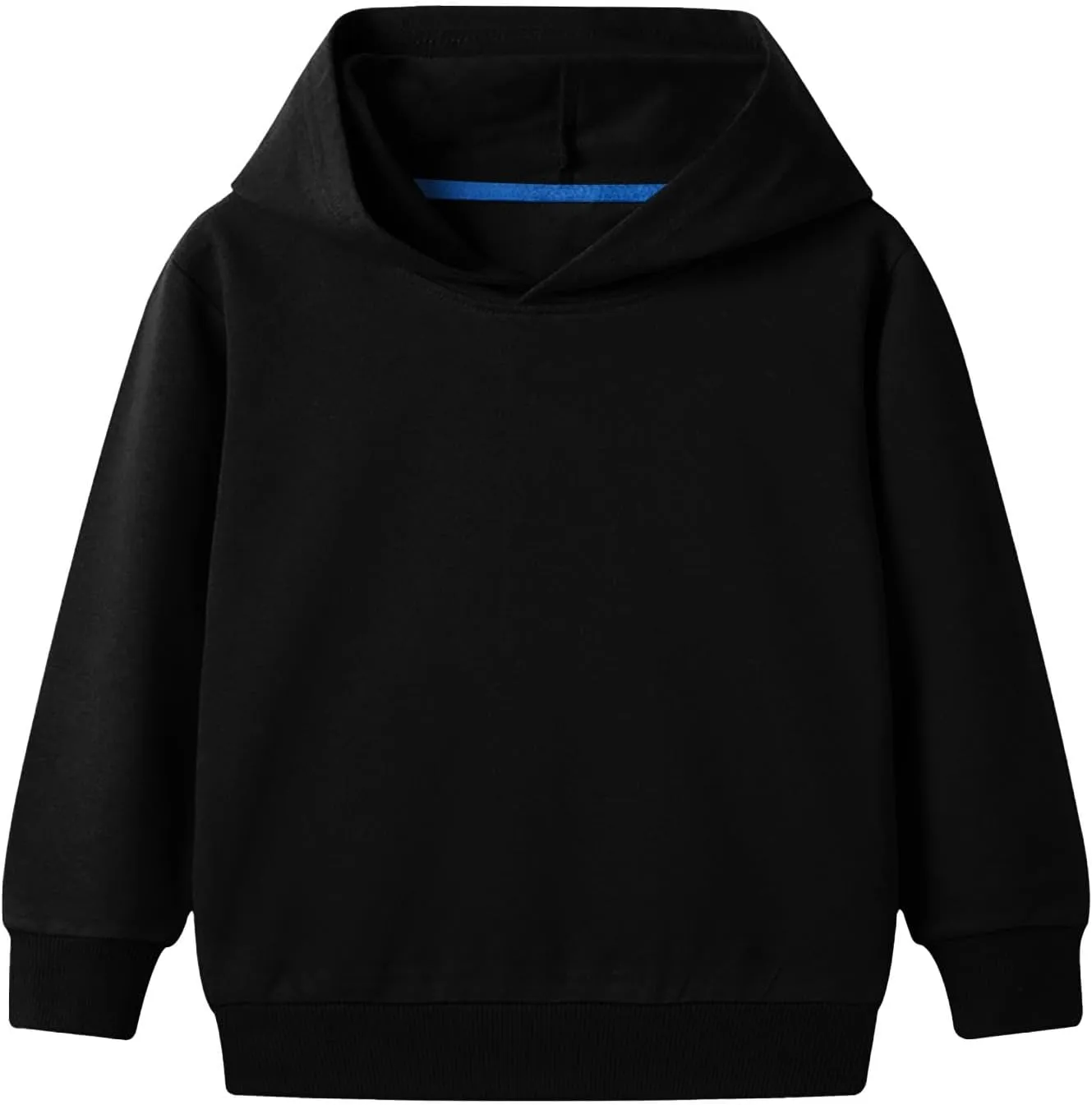 Toddler Kids Boys Girls Hooded Long Sleeve Cuffs Solid Color Basic Sweatshirt Daily School Sporty Wear Fall Winter