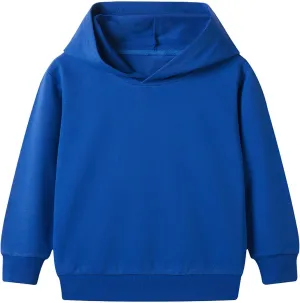 Toddler Kids Boys Girls Hooded Long Sleeve Cuffs Solid Color Basic Sweatshirt Daily School Sporty Wear Fall Winter