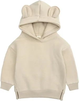 Toddler Sweatshirt Hoodie Pullover Solid Long Sleeve Cute Outfits Baby Girls Boys Fall Winter Cozy Warm Clothes