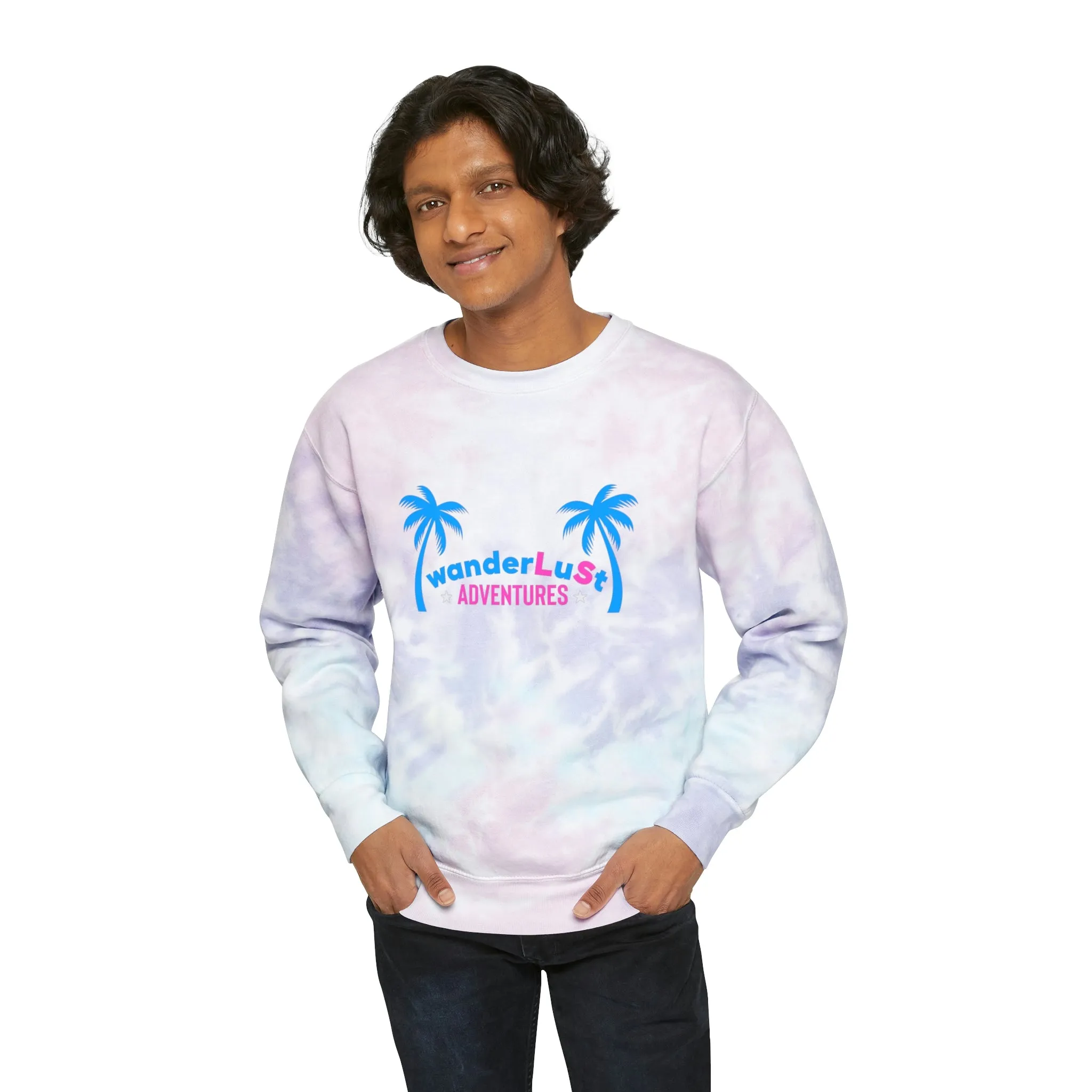 wanderLuSt ADVENTURES Unisex Tie-Dye Sweatshirt