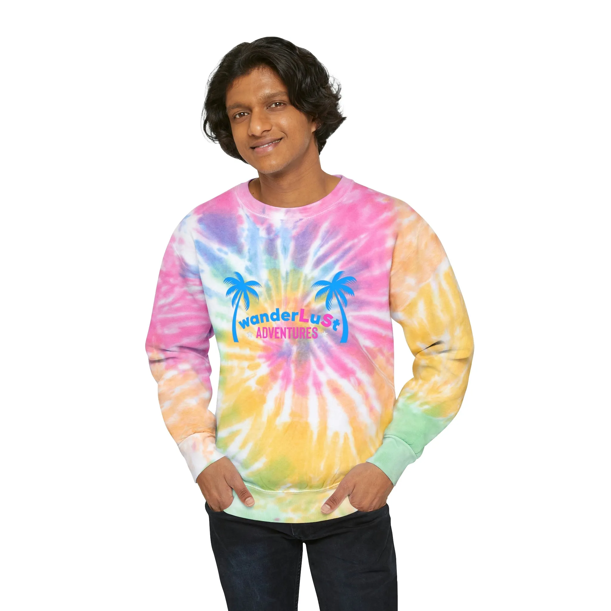 wanderLuSt ADVENTURES Unisex Tie-Dye Sweatshirt