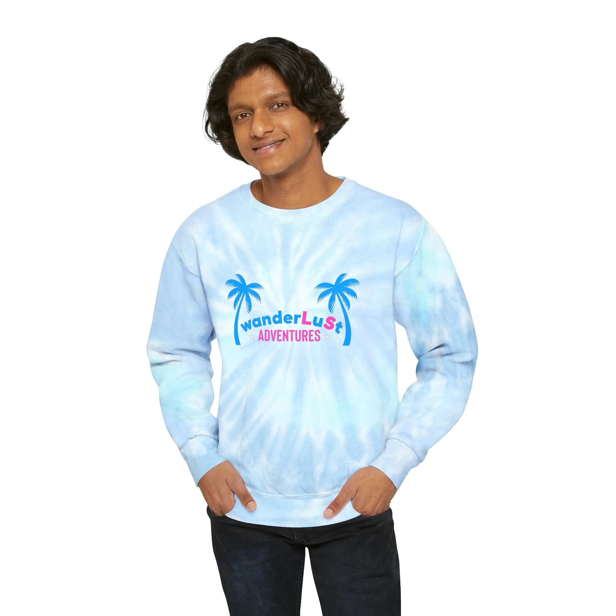 wanderLuSt ADVENTURES Unisex Tie-Dye Sweatshirt
